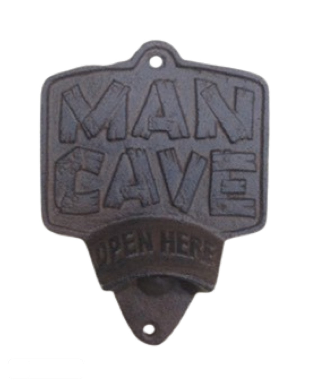 Man cave vintage cast iron bottle opener / wall hook
