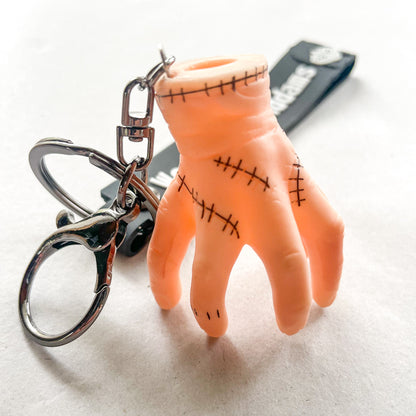 Addams family TV show Wednesday Thing hand keychain