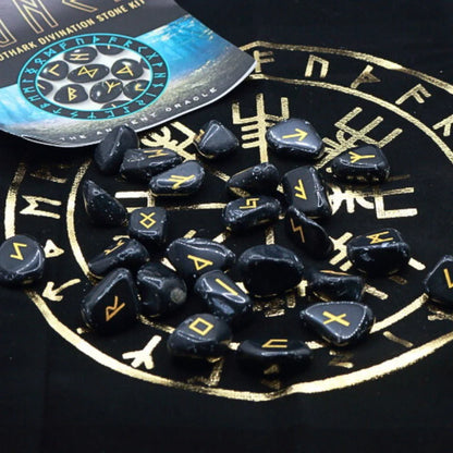 Elder Futhark rune casting set