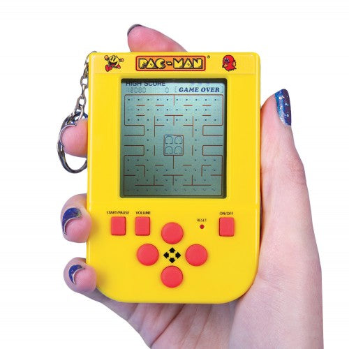 Pacman retro handheld keychain video game