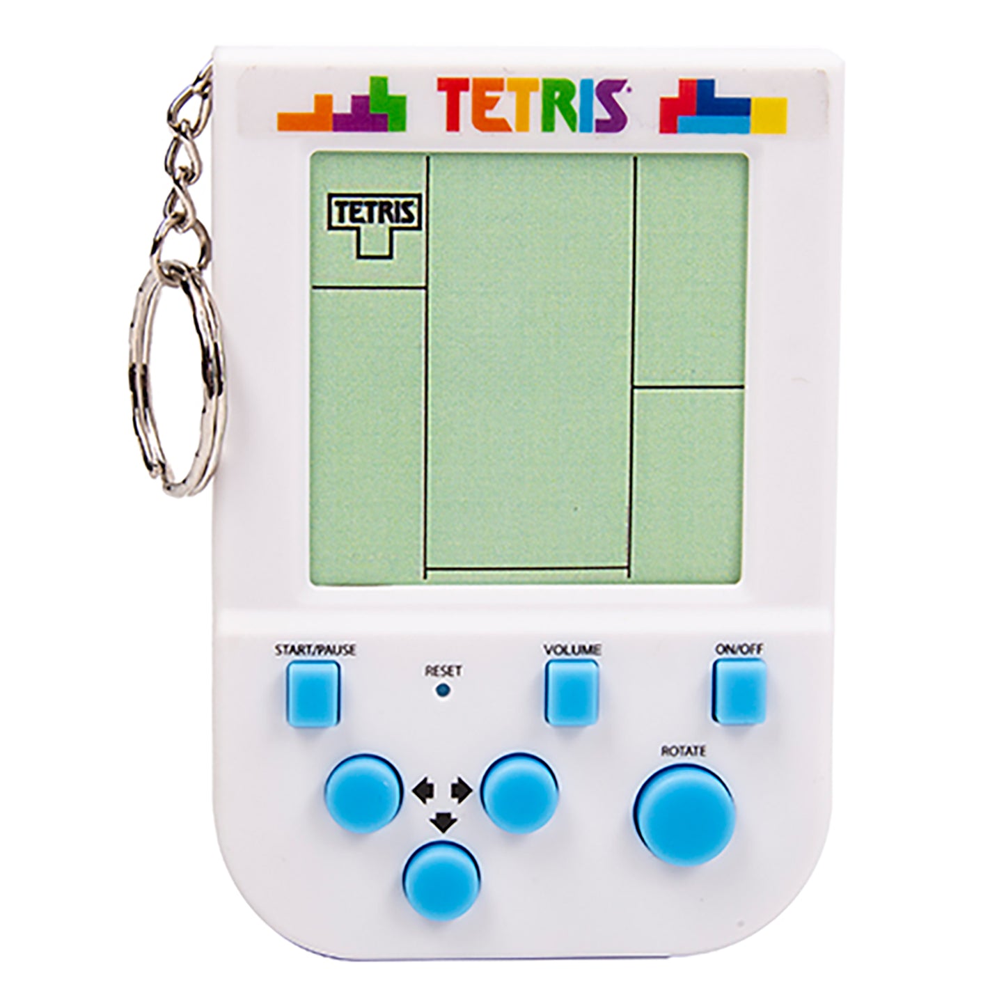 Tetris retro handheld keychain video game