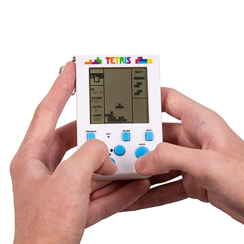 Tetris retro handheld keychain video game