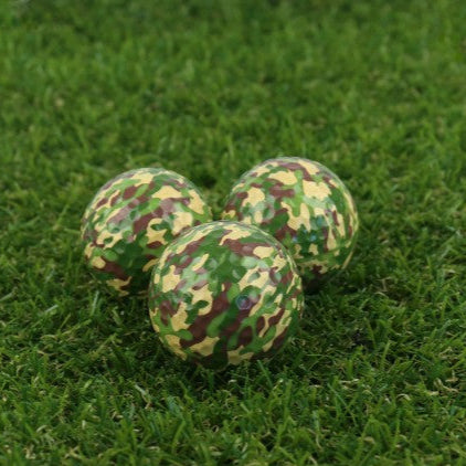 Cheeky fun camo golfer balls