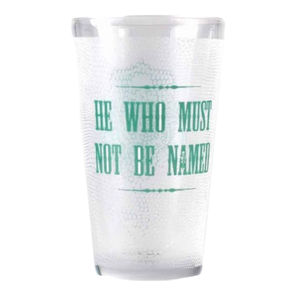 Harry Potter he who shall not be named glass tumbler