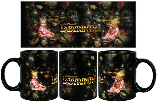 Labyrinth movie goblin and baby Toby mug