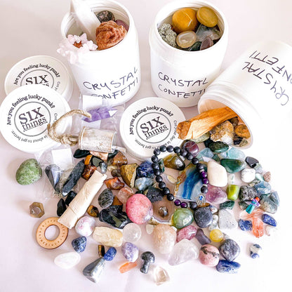 Crystal confetti / crystal scoop / tumble and rough crystals lucky dip