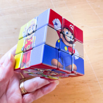Super Mario Bros rubix cube game