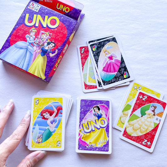 Disney princess UNO game cards