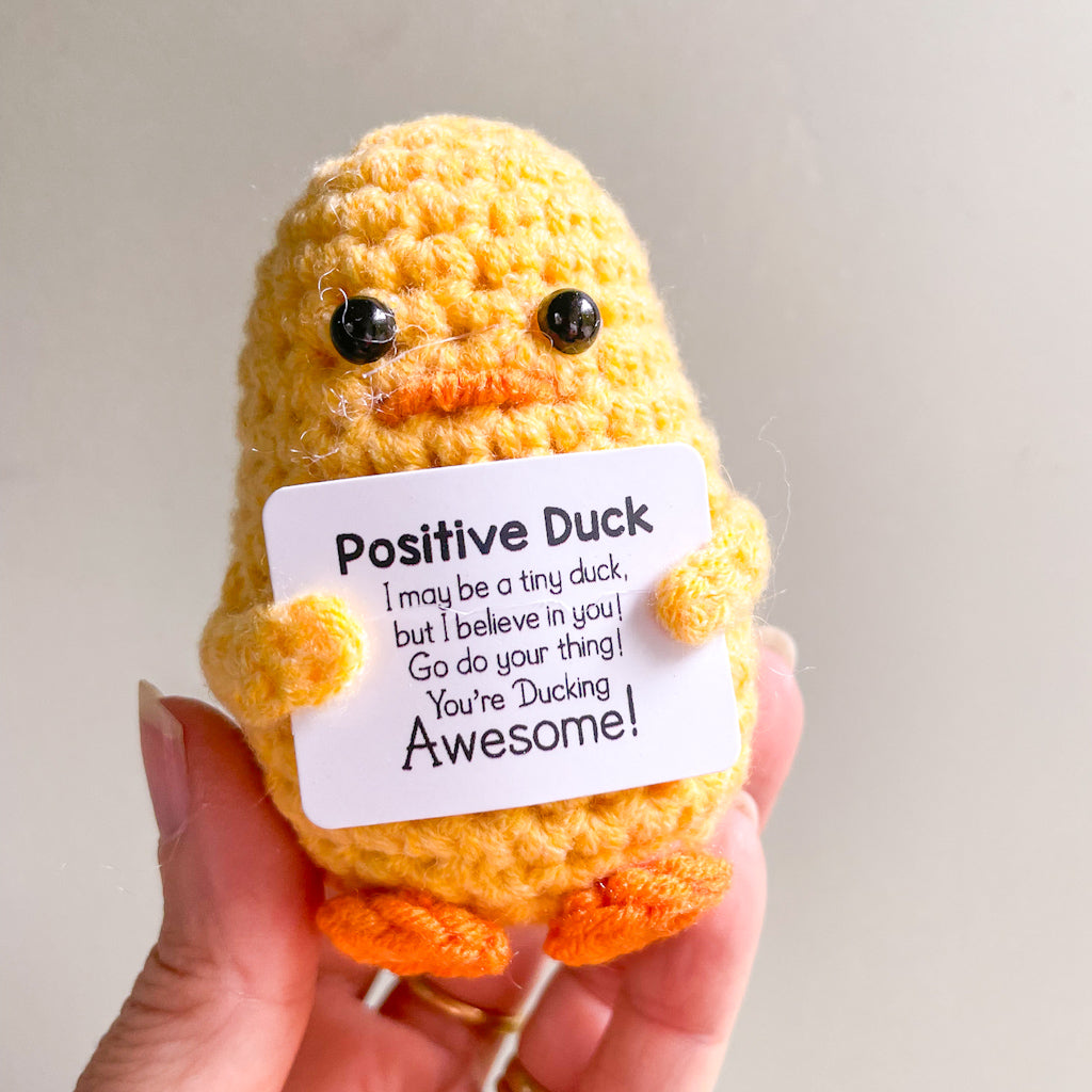 Cheeky ducking awesome crochet keepsake toy