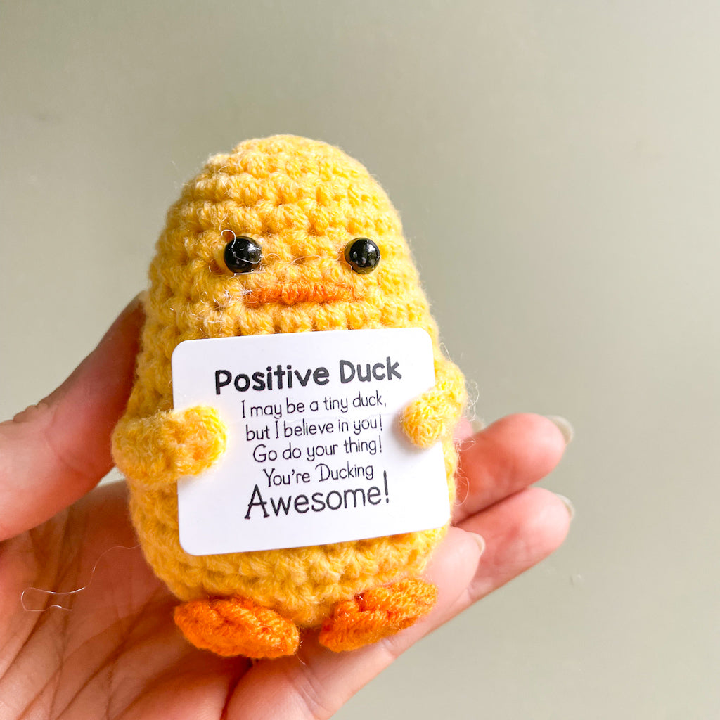 Cheeky ducking awesome crochet keepsake toy