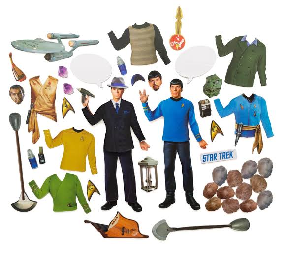 Magnetic dress up Star trek pop culture novelty set