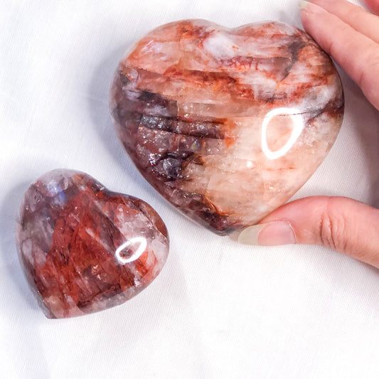 Fire quartz crystal heart S-XL