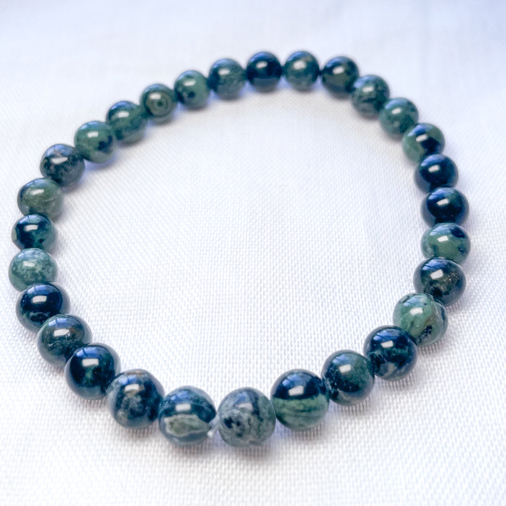 Kambaba jasper crystal bead stone bracelet