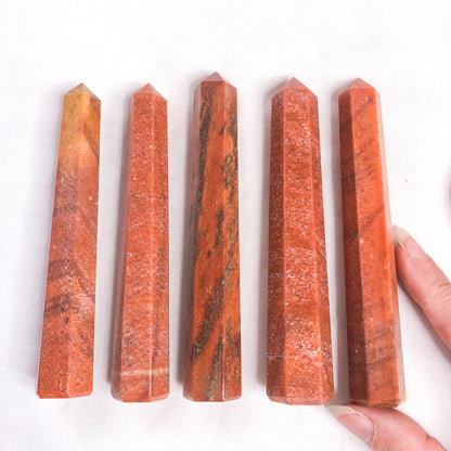 Red Aventurine crystal generator point tower