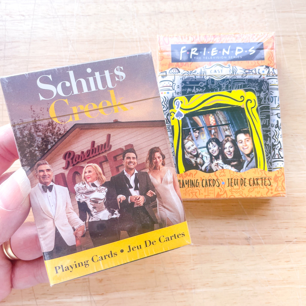 TV show playing cards game - Friends or Schitts Creek
