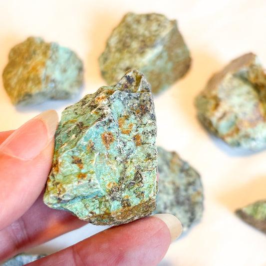 African turquoise rough crystal stone