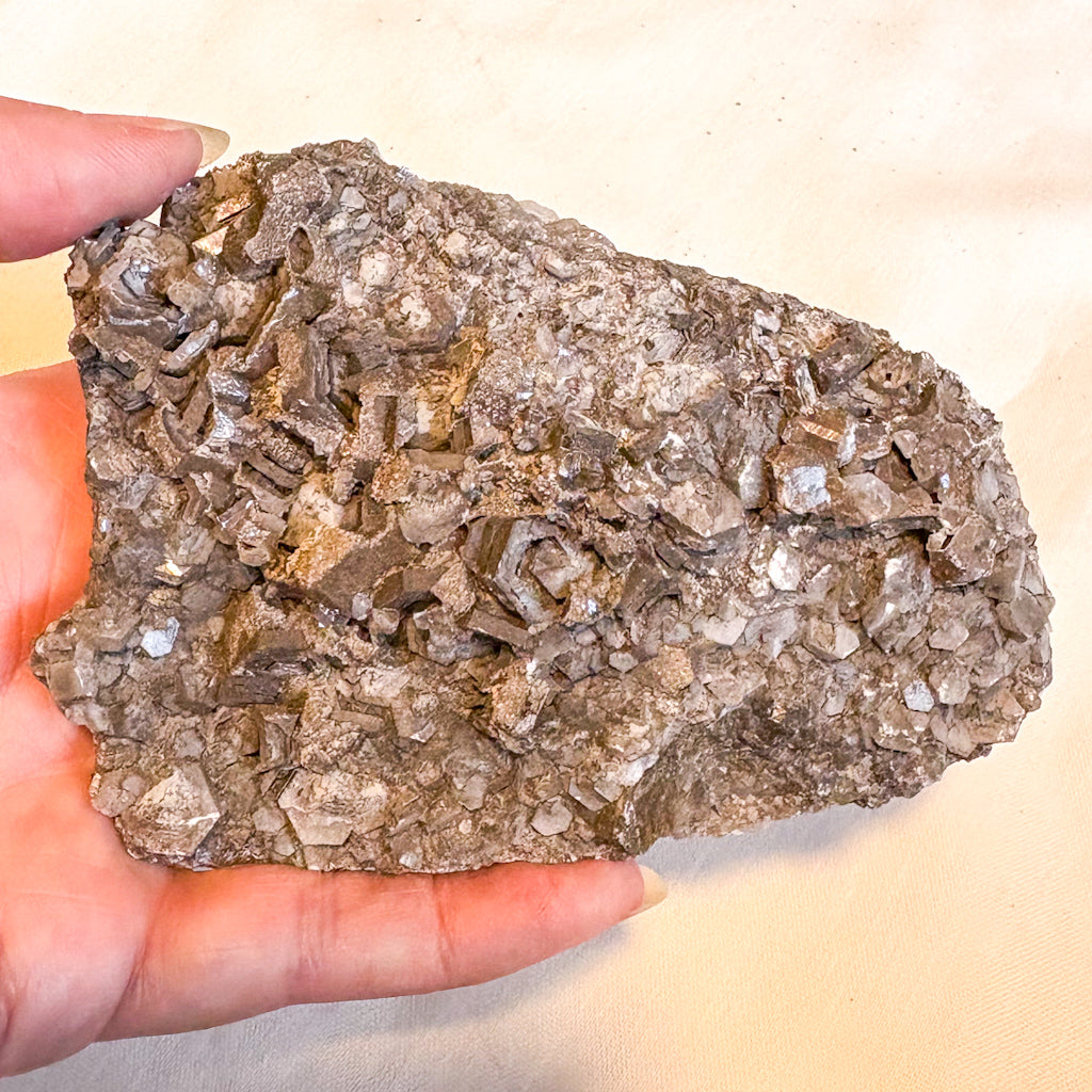 Brown chocolate calcite crystal cluster