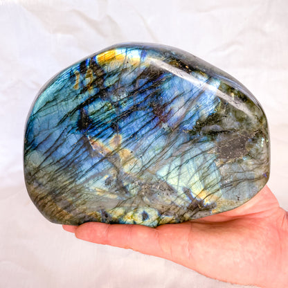 Labradorite crystal freeform slab 2kg