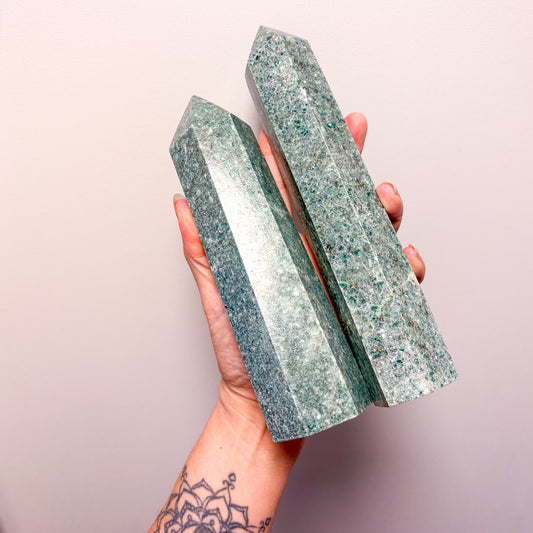 Fuchsite crystal XL tower generator