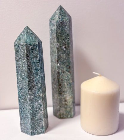 Fuchsite crystal XL tower generator