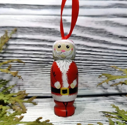 Naughty santa / father christmas flasher ornament