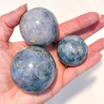 Blue aventurine crystal sphere
