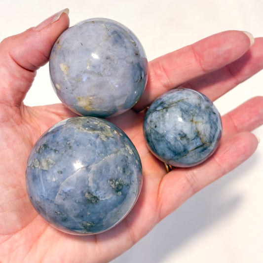 Blue aventurine crystal sphere