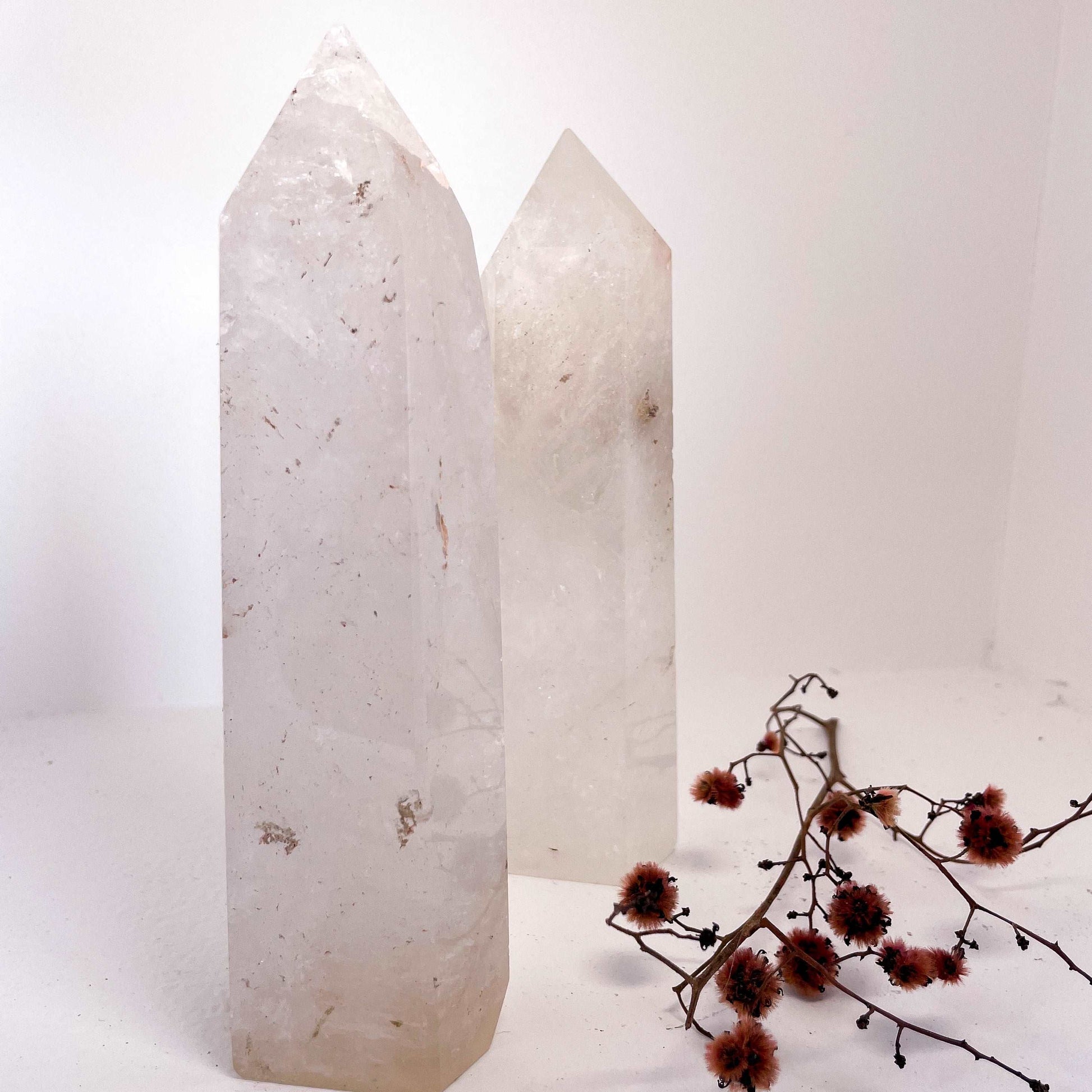 Clear quartz warrior crystal XL tower 650-800g
