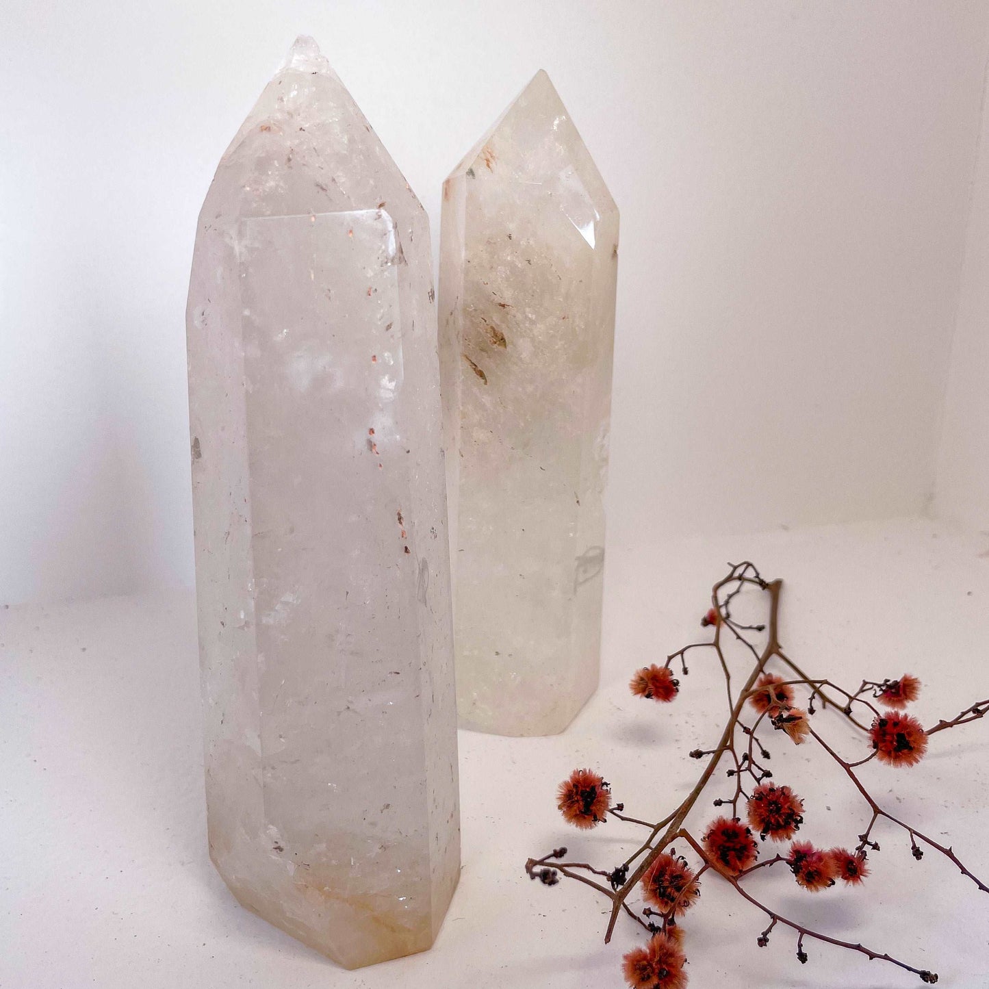 Clear quartz warrior crystal XL tower 650-800g