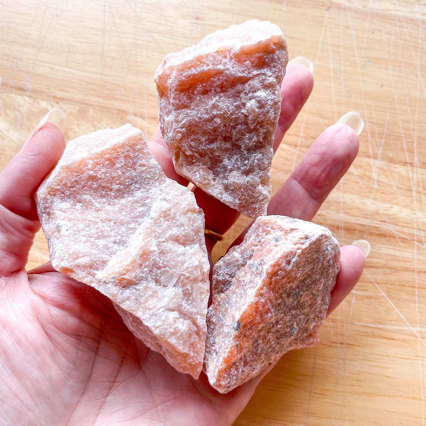 Sunstone crystal rough stone