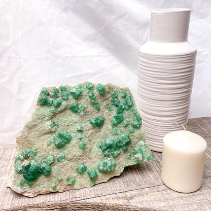Fluorite cubic emerald green crystal cluster 3.3kg