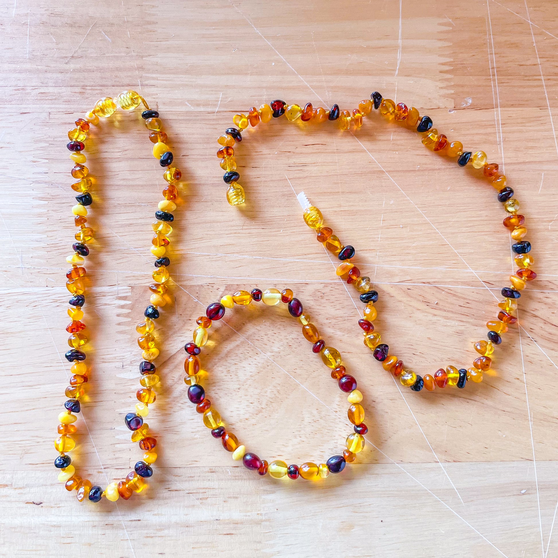 Baltic Amber Baby Necklace or Unisex Bracelet Necklace
