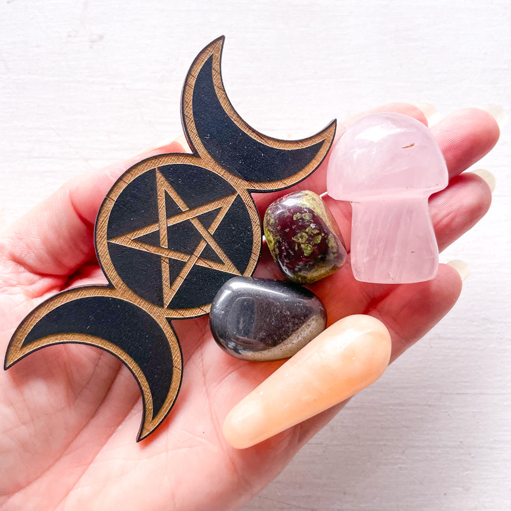 Witchy anxiety protection crystal pack - crystal set of 5