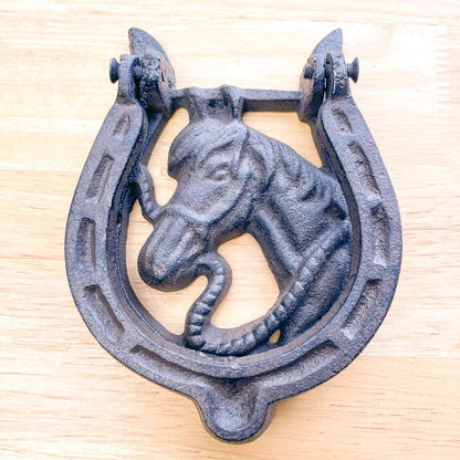 Cast iron Horse shoe door knocker wall hanging