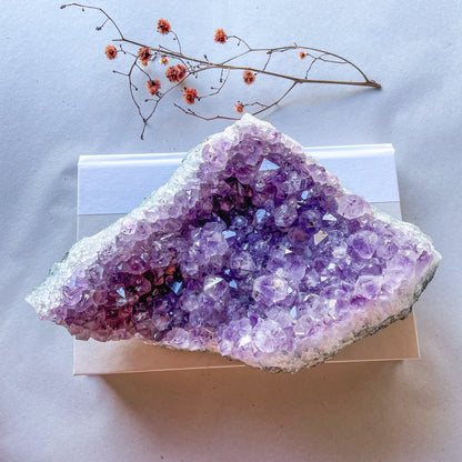 Amethyst crystal cluster XL display specimen 2kg