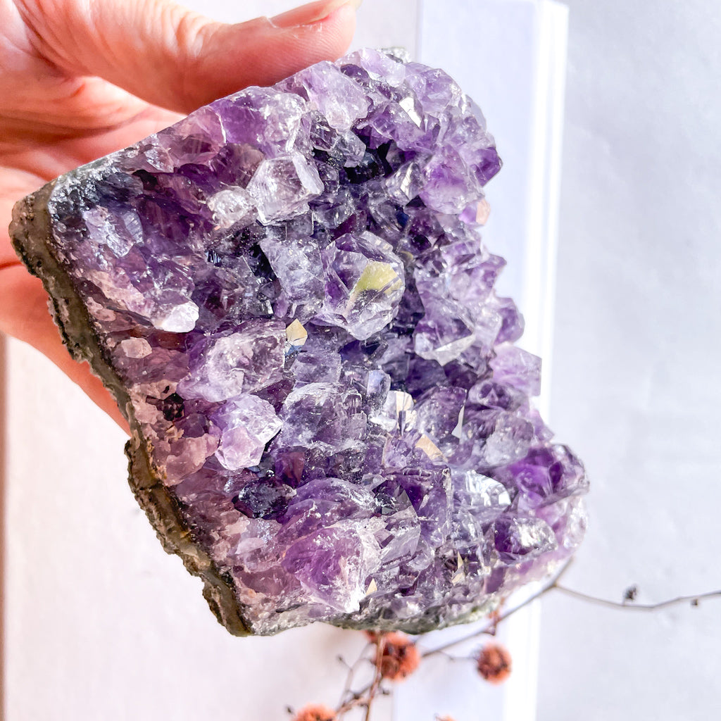 Amethyst crystal cluster L display specimen 570g