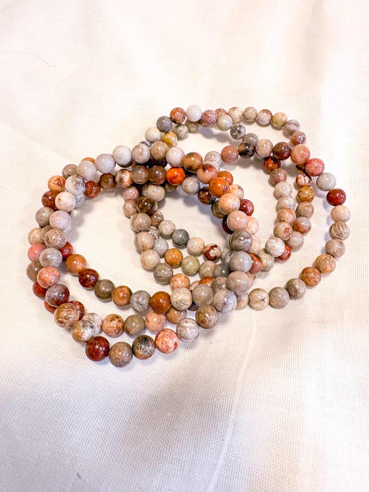 Maifanite crystal bead bracelet
