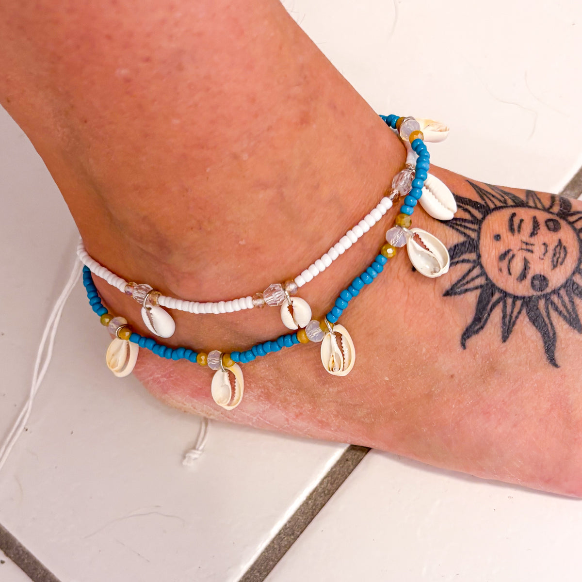 Mermaid shell anklet bracelet