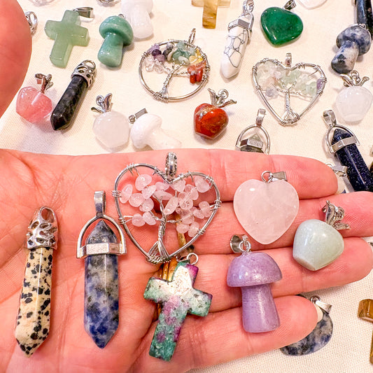Lucky dip crystal pendant