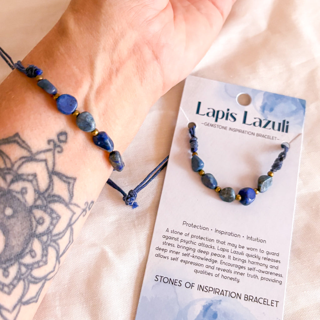Lapis lazuli crystal bracelet