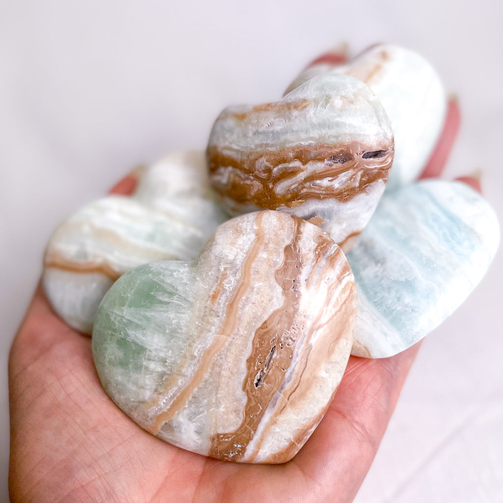 Caribbean calcite crystal heart