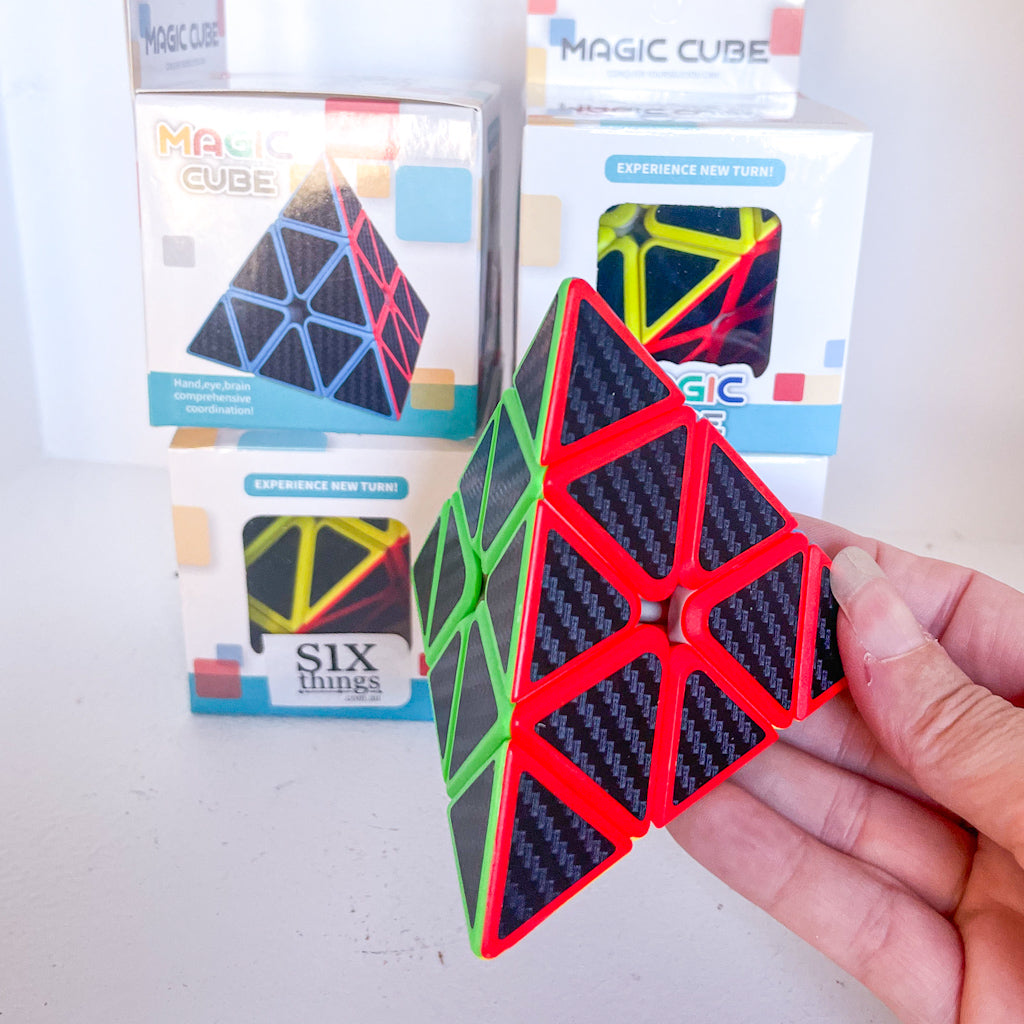 Pyramid magic rubix cube puzzle game