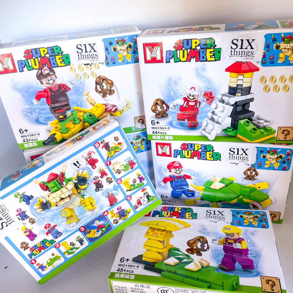 Super Mario Bros lego building blocks – Six Things Shop Australia