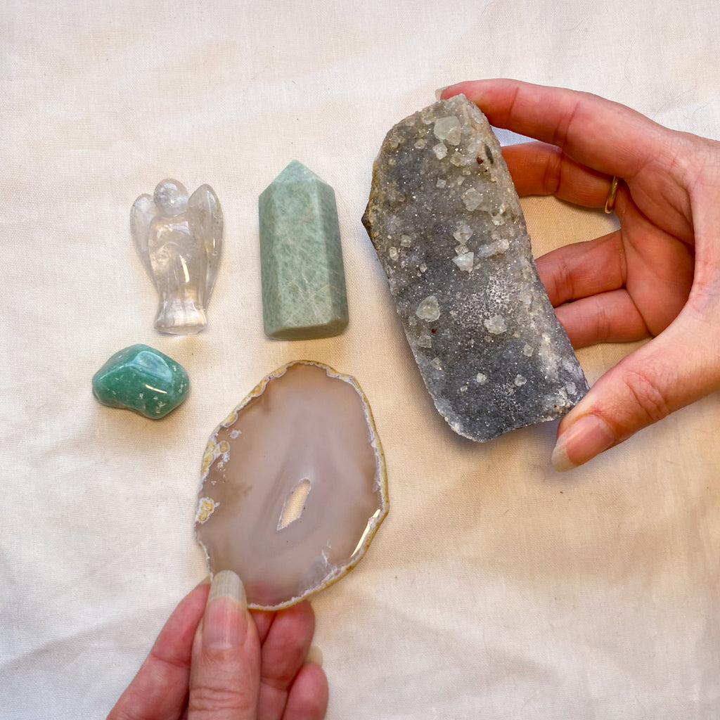 Angelic balance crystal set of 5