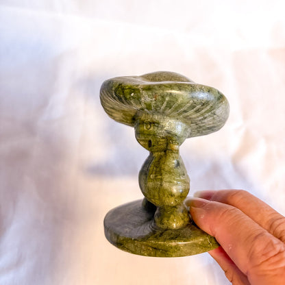 Serpentine Super Mario gamer mushroom crystal carving