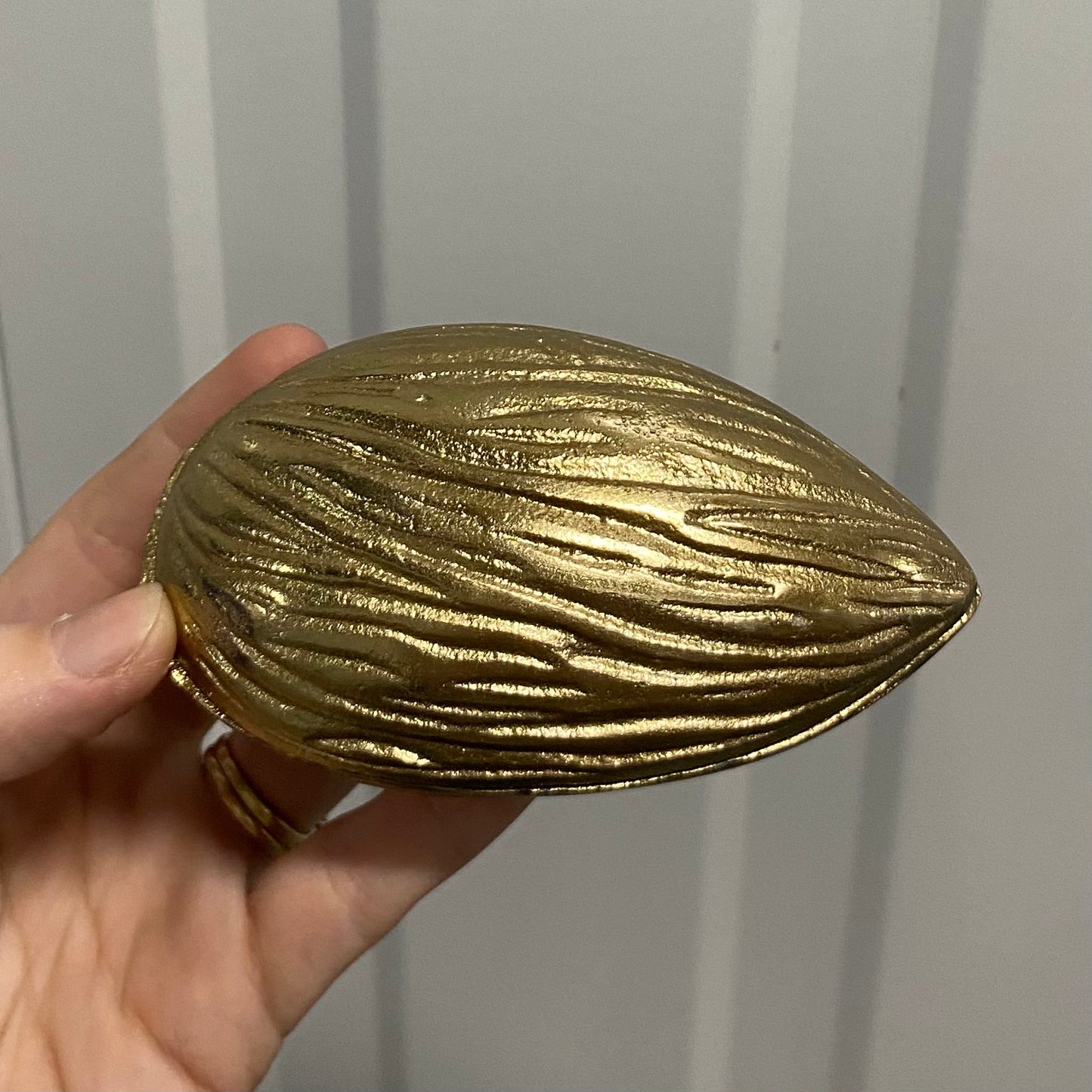 Golden nut jar storage bowl