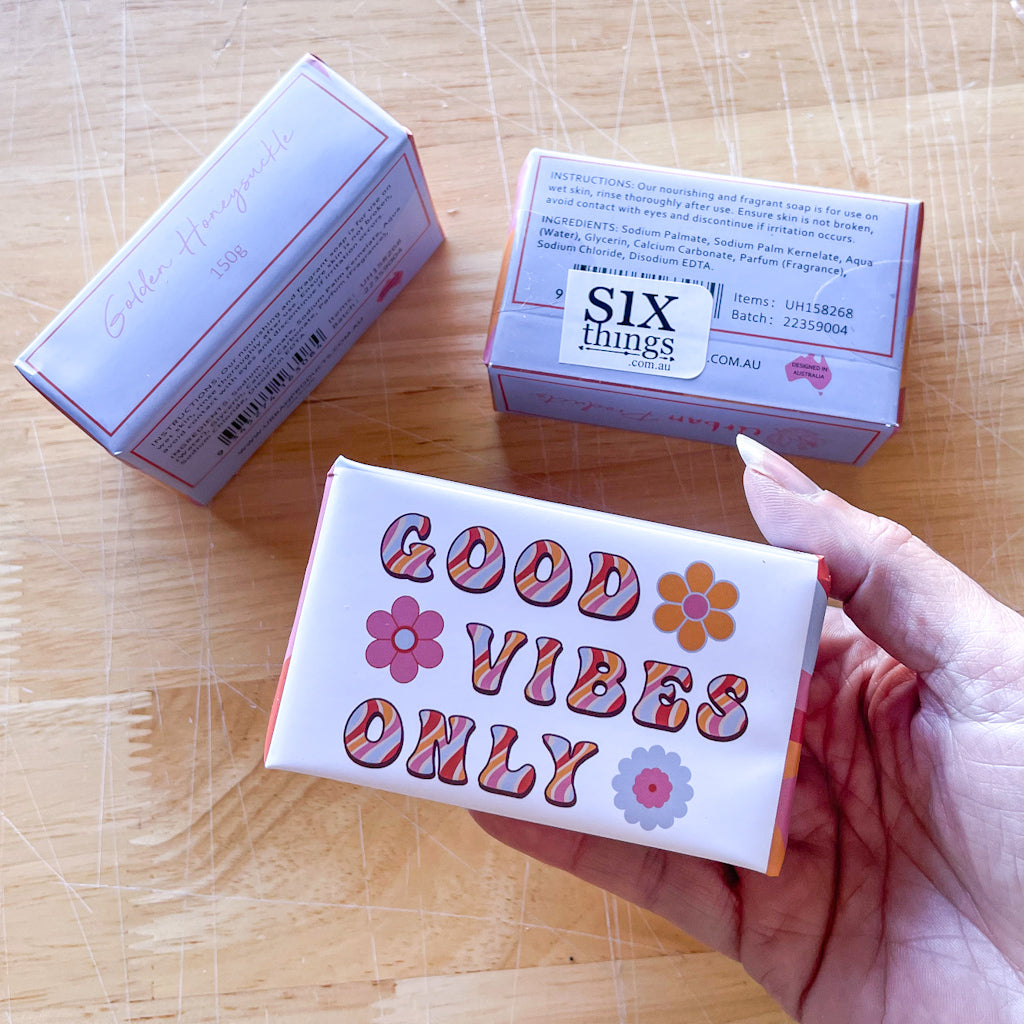 Good vibes gift soap