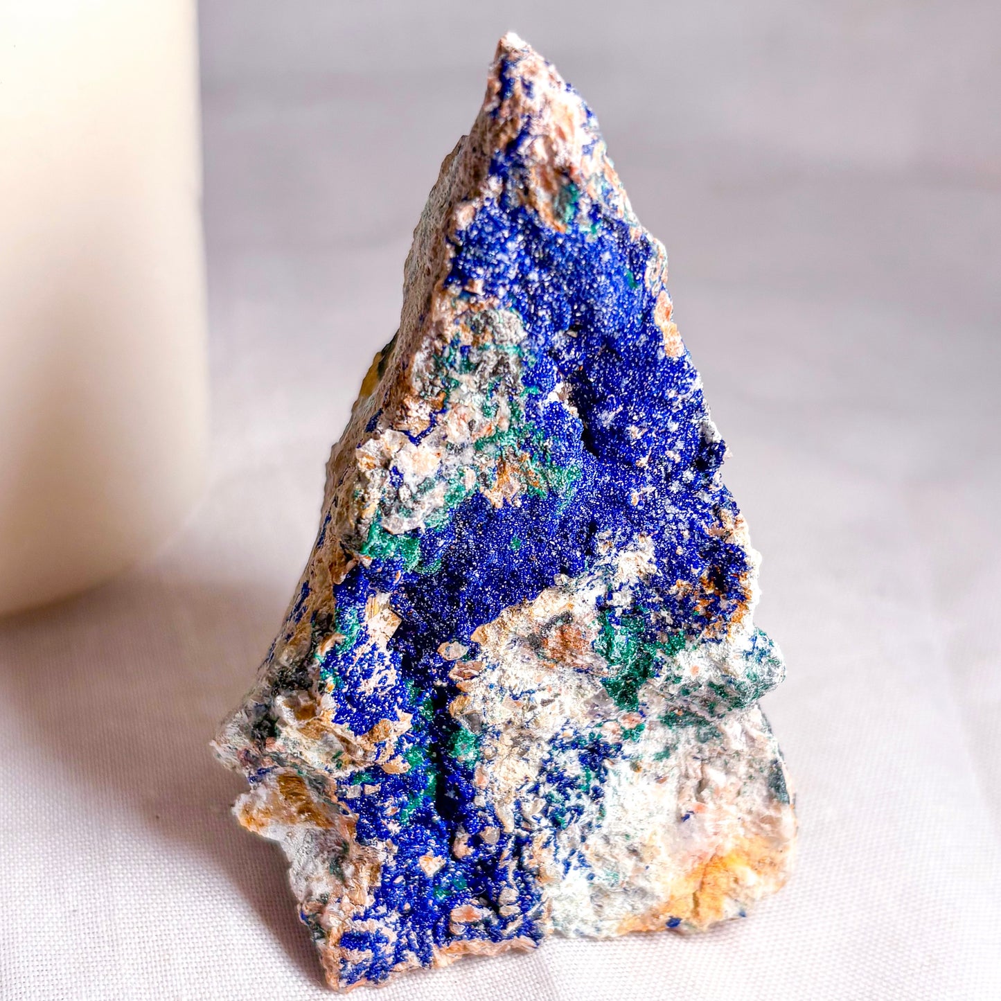 Azurite + malachite specimen crystal stone