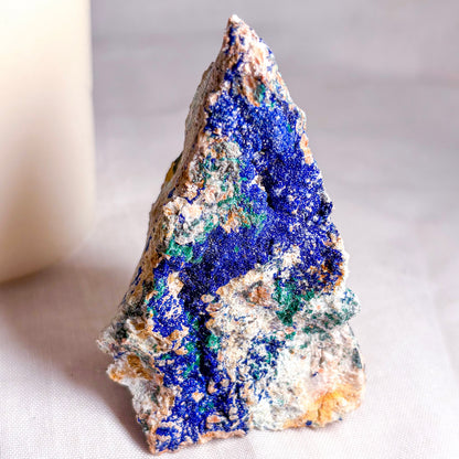 Azurite + malachite specimen crystal stone