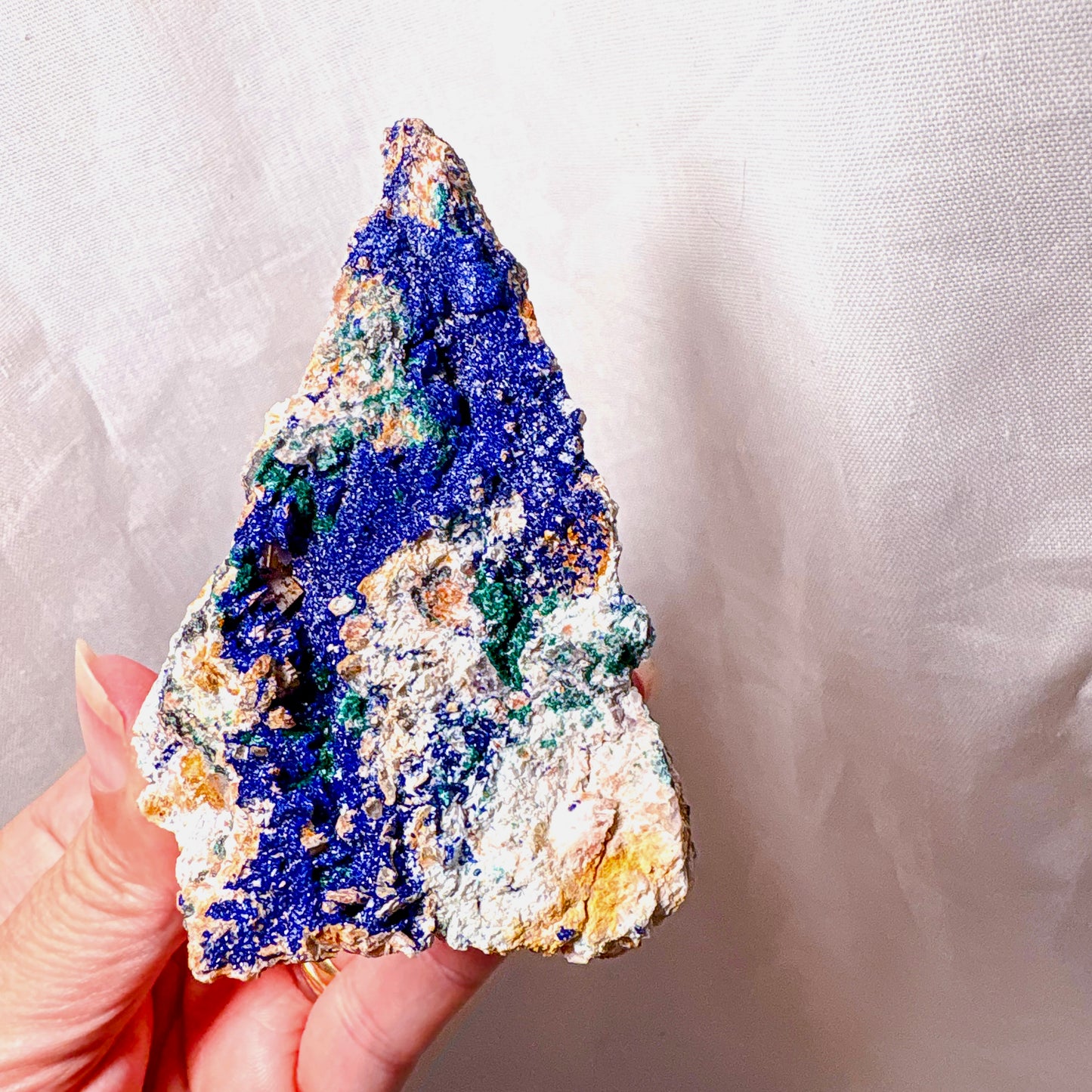 Azurite + malachite specimen crystal stone